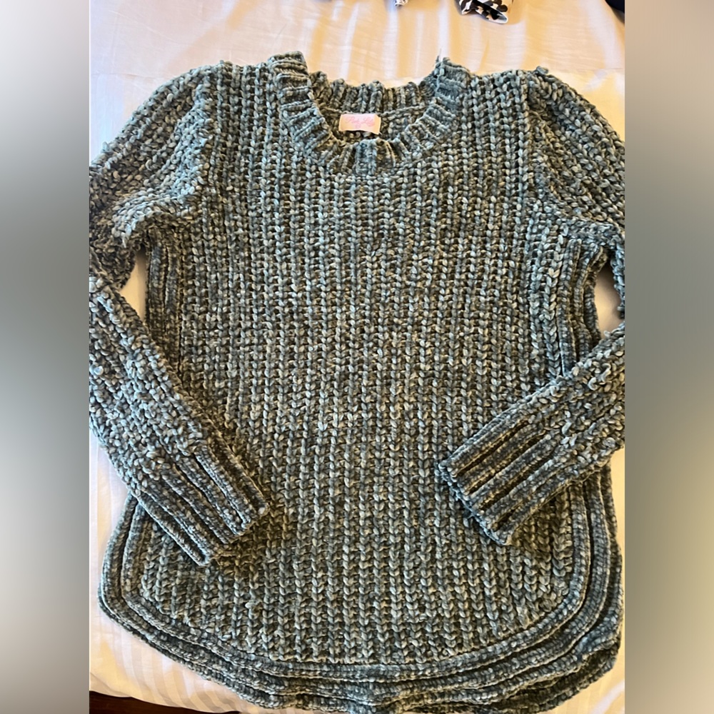 pink lily knitted sweater